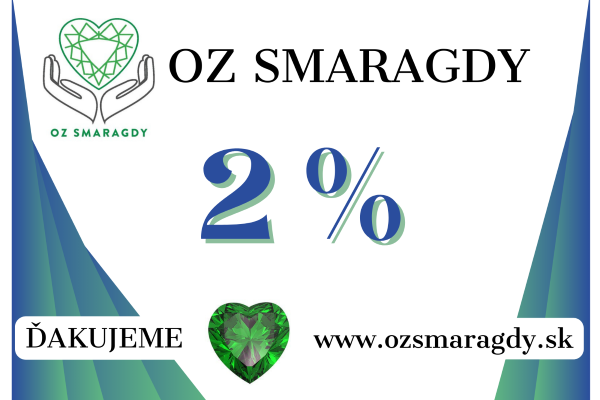 Pomôcť onkologickým pacientom a ich rodinám môžete darovaním 2% pre OZ Smaragdy