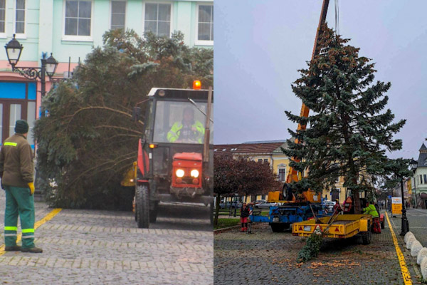 Na Hlavnom námestí osadili vianočný stromček, čoskoro pribudnú aj ďalšie