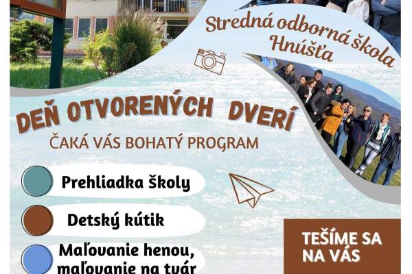 Deň otvorených dverí na Strednej odbornej škole v Hnúšti prinesie bohatý program