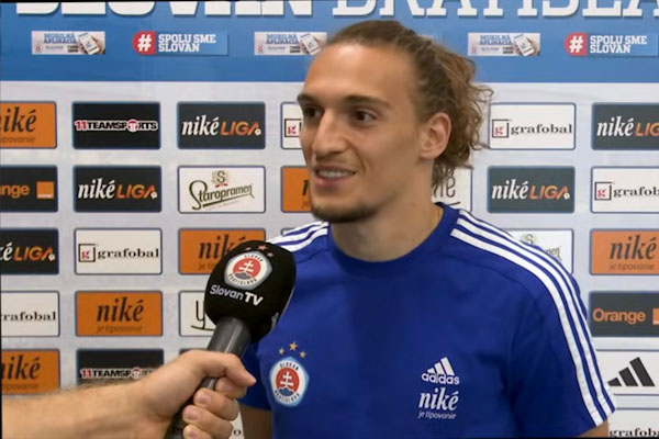 Szőke odohral jubilejný zápas v Niké lige. Rodák z Hnúšte nastupuje za Slovan Bratislava aj na európskej scéne