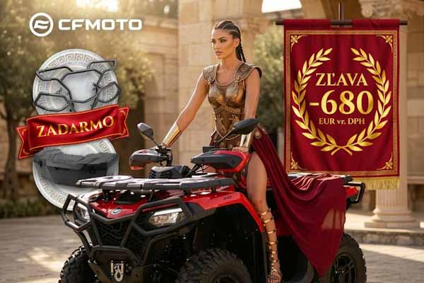 R. Sobote hlásia zvýšený predaj. Gladiátor od CFMOTO oslavuje výročie zľavami. V ponuke zostáva i značka GOES